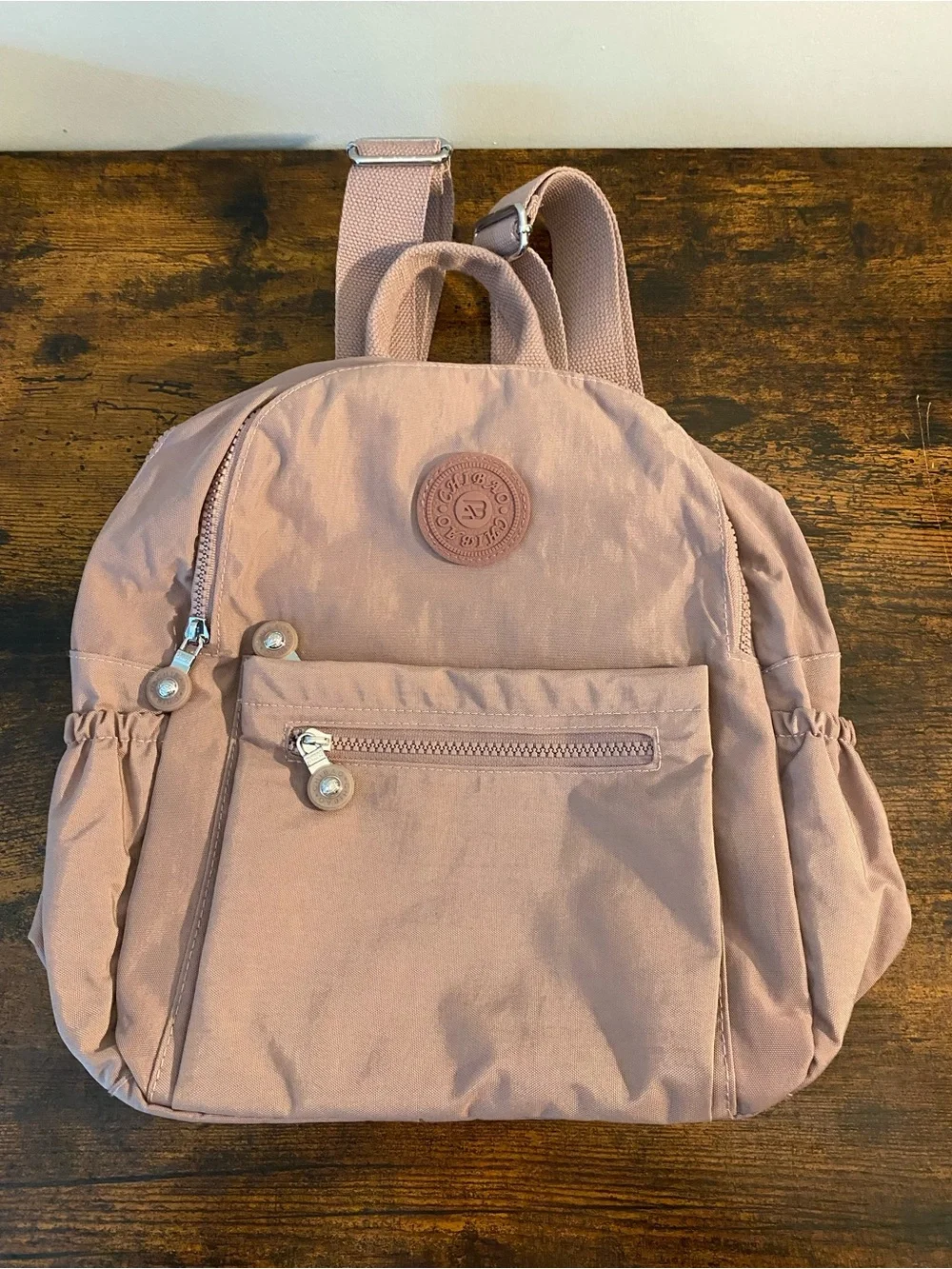 Chibao Blush Pink Women's Backpack - Casual Everyday Bag